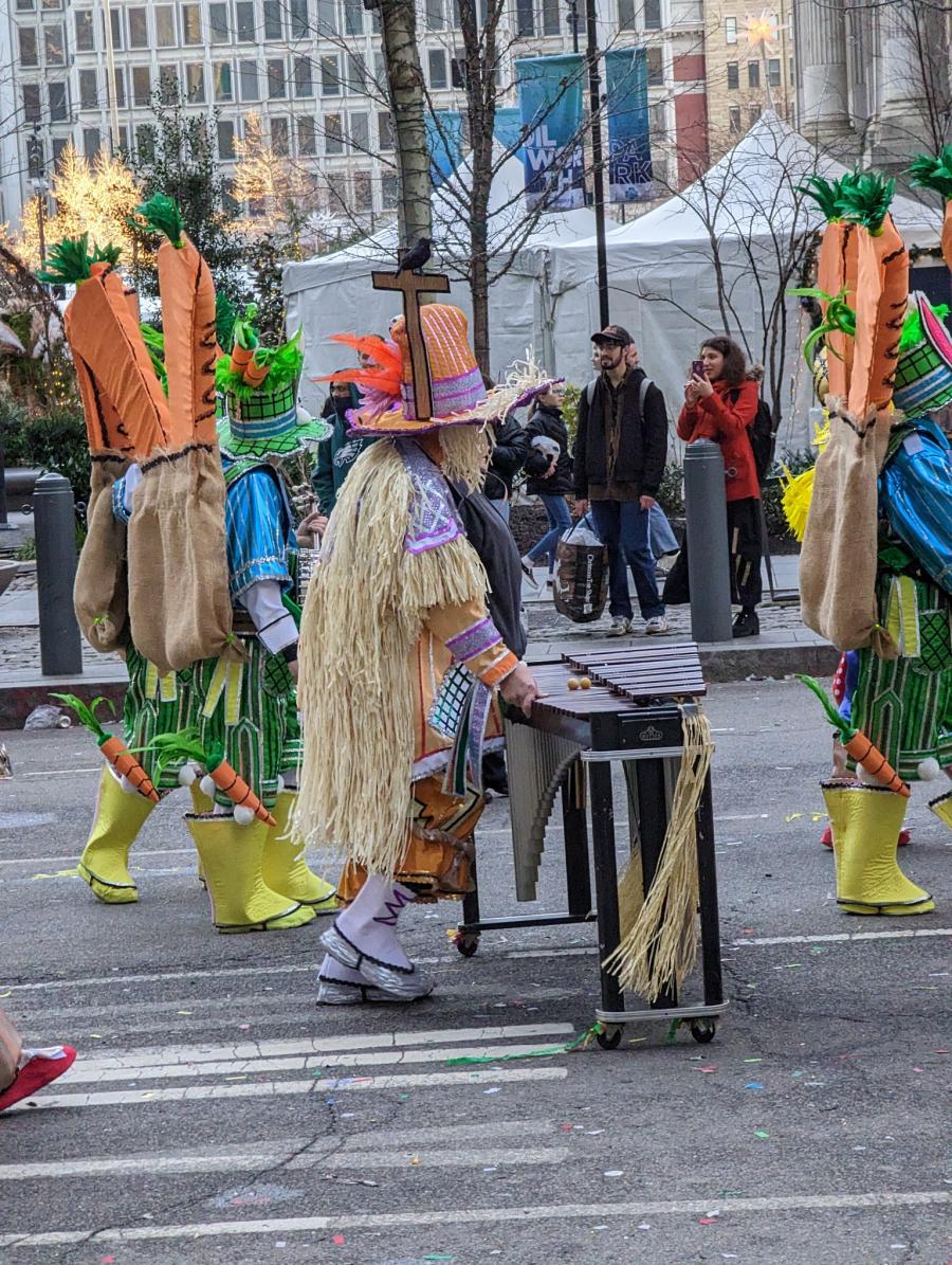 Marimba Being Wheeled Down The Street